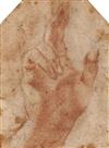 VENETIAN SCHOOL, 18TH-CENTURY Group of 10 red chalk studies of hands.